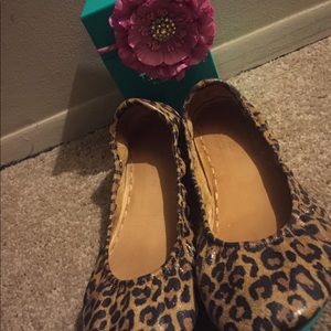 Leopard Tieks ballet flats size 10